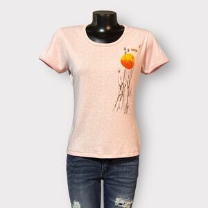 Vintage 80s Single Stitch Tee Reno NV LARGE Pink Sunset Graphic T-Shirt Tourist